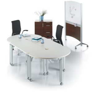 Modular Meeting Tables on Castors Modular Meeting Tables on Castors